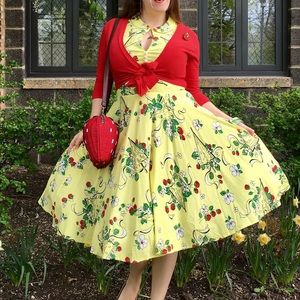 Trashy Diva Berry Chantilly Hopscotch Dress